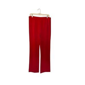 Caslon women’s red pull on straight leg trousers, size medium
